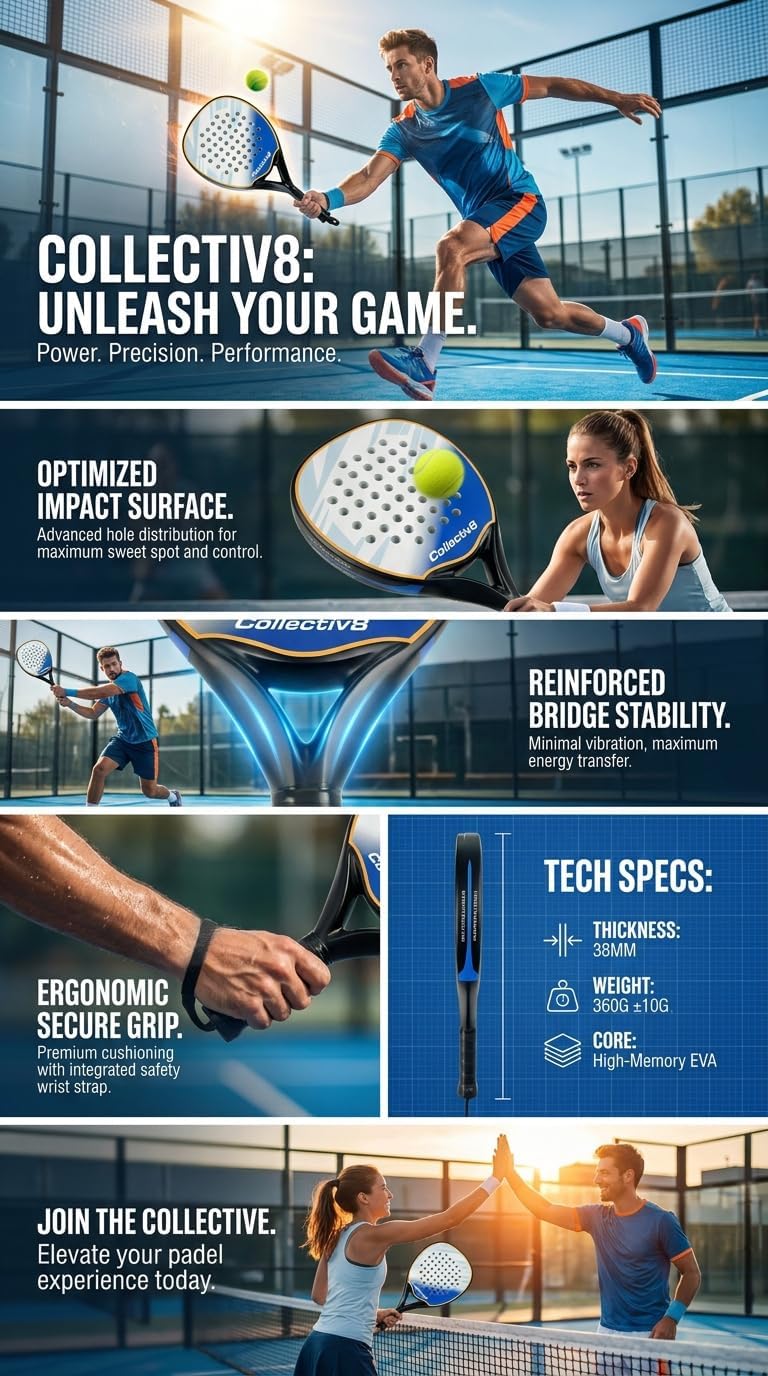Padel Racket- One Series - Lightweight Control for Beginners, Built for Confident First Match