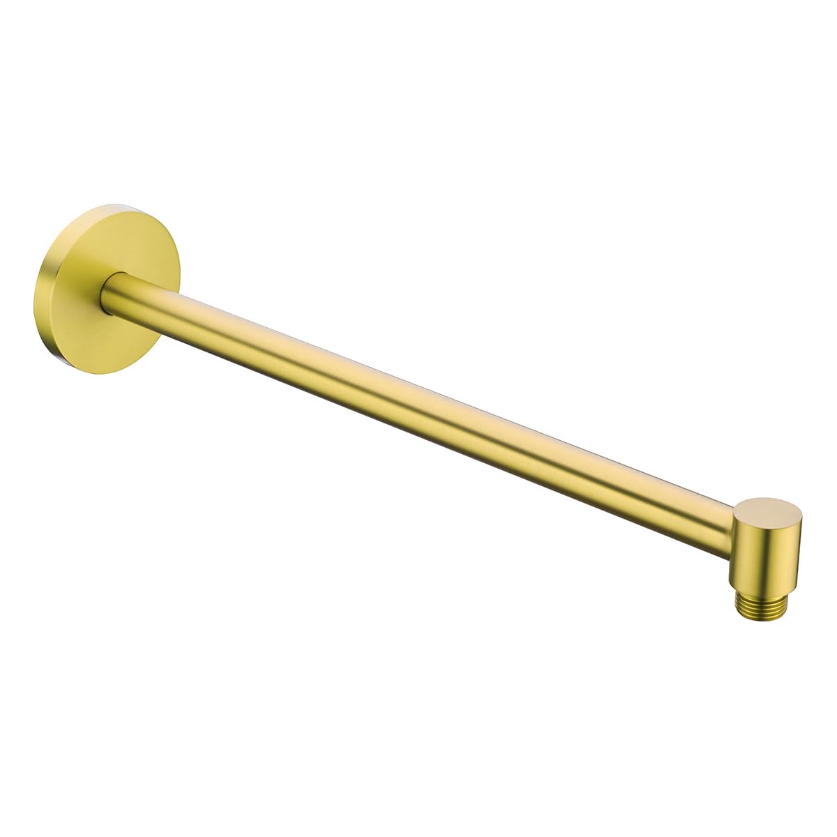 16 Inch Shower Arm with Flange,Stainless Steel Extension Extender Pipe for Fixed Rain Shower Head,Extra Long High Rise Shower Head Extension Arm,Champagne Bronze,SE-91118-16CB