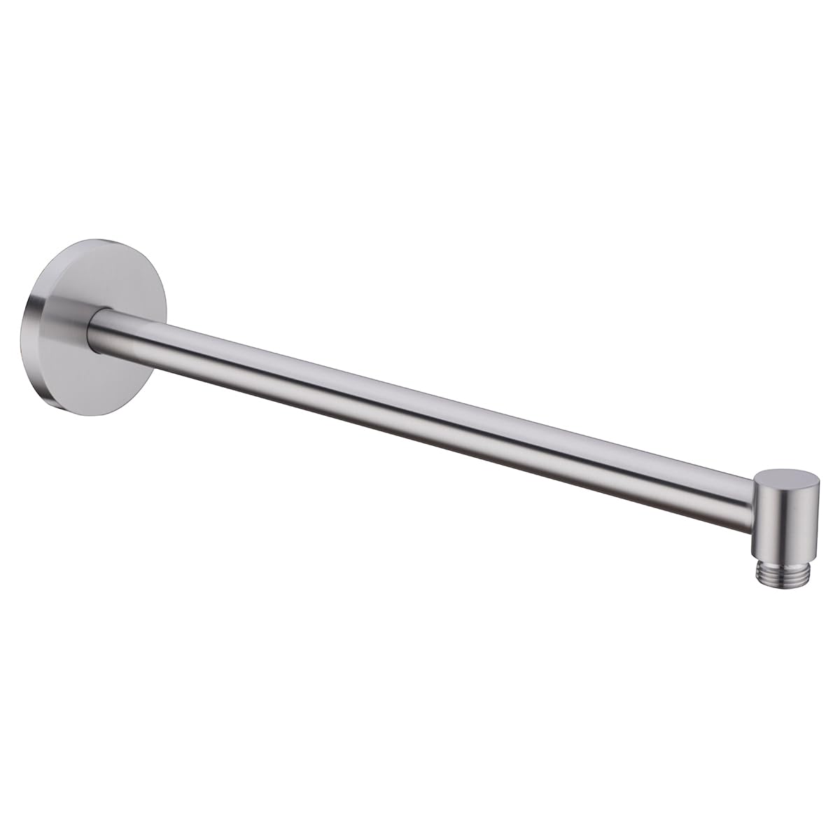 16 Inch Shower Arm with Flange,Stainless Steel Extension Extender Pipe for Fixed Rain Shower Head,Extra Long High Rise Shower Head Extension Arm,Champagne Bronze,SE-91118-16CB