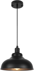 Black Farmhouse Island Lights for Kitchen, 1 Pack Industrial Kitchen Island Lighting, Modern Kitchen Island Light Fixtures for Dining Room, Billiard Room, Bar