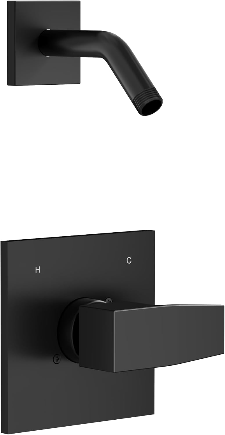 Replacement for Delta Faucet Shower Trim Kit 14 Series Matte Black | Shower Handle Set for Delta R10000 Valve, Valve and Cartridge Not Included