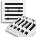 Linear Slot Air Vent Cover 10x9 White Aluminum Diffuser – Modern 3-Slot HVAC Register Grille for Ceiling, Wall & Floor – Fits 10x6 Duct Opening by ClearStyle