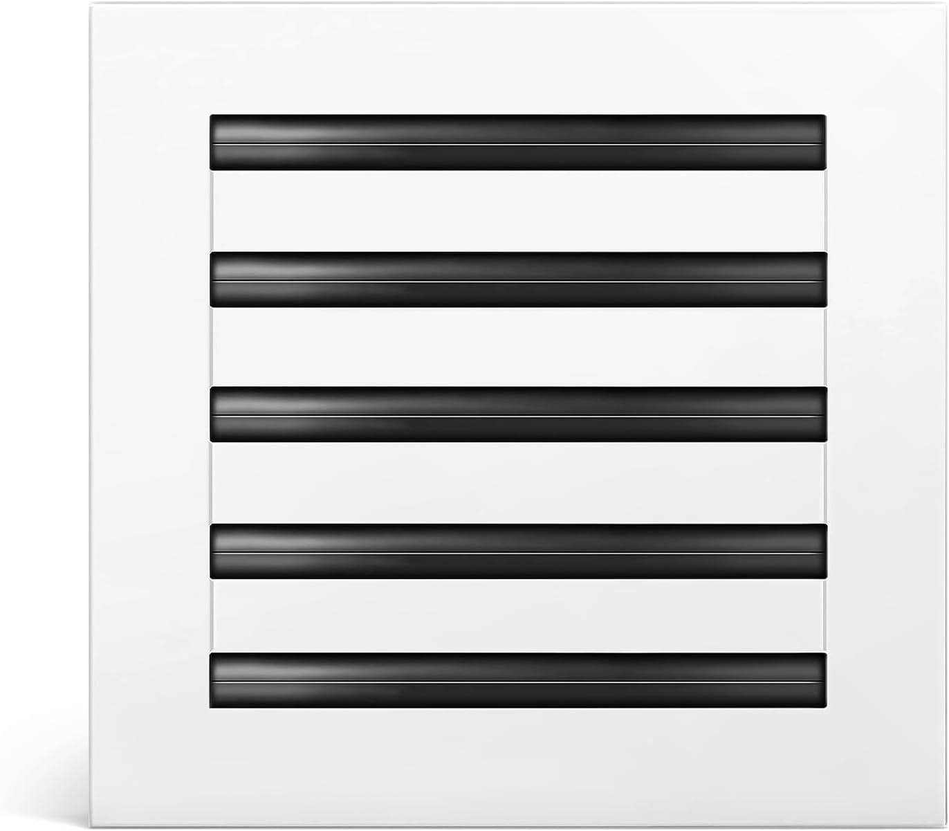 Modern AC Vent Cover Linear Slot Diffuser for 10 x 10 Duct Opening | All Aluminum Register Grille, White Finish, Modern Linear Slot Design for Ceiling, Wall & Floor Installation