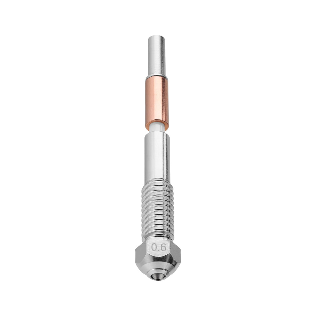 Bimetal Tungsten Carbide Nozzle 0.8mm for QIDI Q2 3D Printer, High Thermal Conductivity Abrasion Resistance for Precision Additive Manufacturing