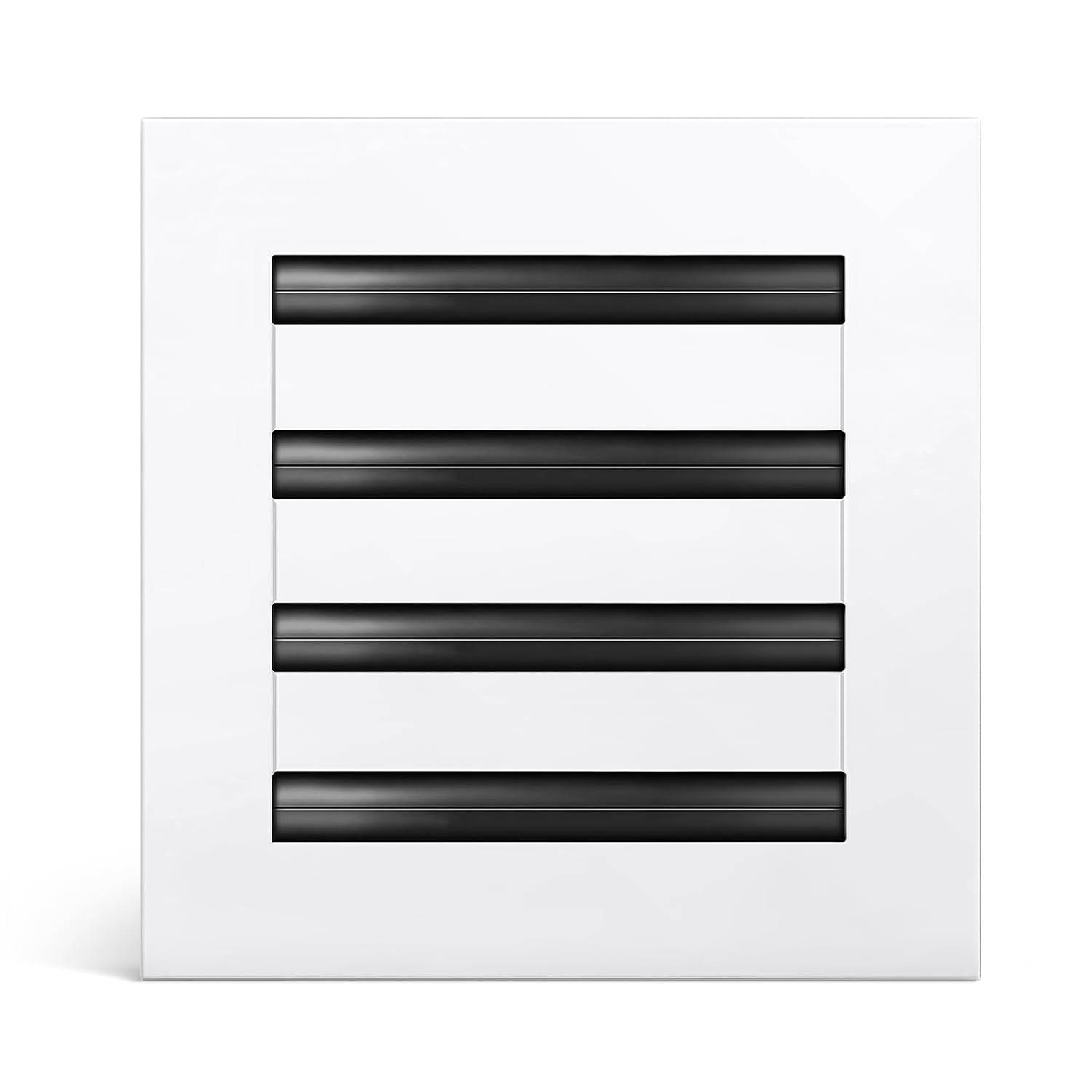 Modern AC Vent Cover Linear Slot Diffuser for 10 x 10 Duct Opening | All Aluminum Register Grille, White Finish, Modern Linear Slot Design for Ceiling, Wall & Floor Installation