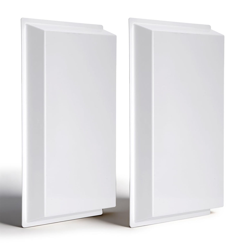 24"X12" Ceiling Air Diverter for 2'x2' Ceiling Air Diffuser, Redirect Airflow from Vents, White，4 PCS