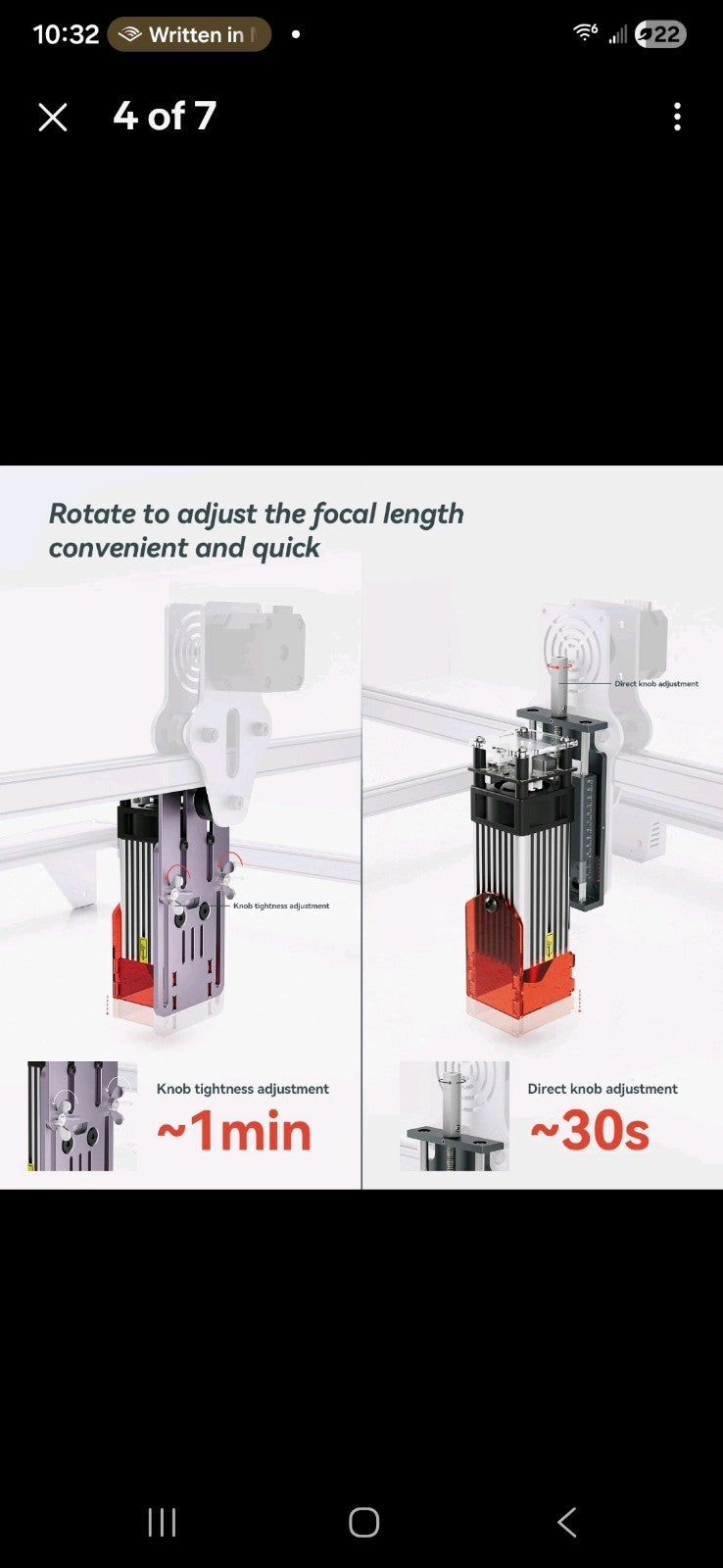 used Atomstack Z-Axis Lifting Device Precise Focus 1mm Adjustment Laser Engraver