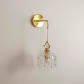 LYTSNUGIC Vintage Crystal Wall Sconce,