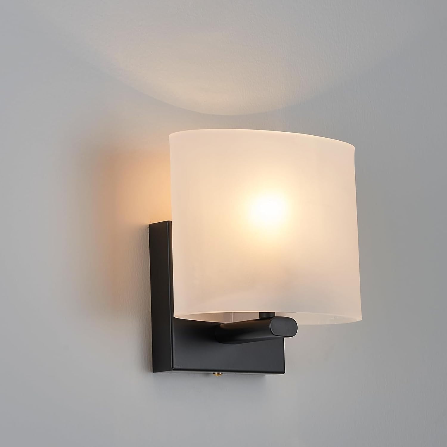 Modern Hardwired Wall Sconces, Acrylic Shade Wall Light Fixture