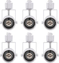 [6 Pack] CLOUDY BAY H Type Track Lighting Heads to Gu10 Base Socket Light Direct