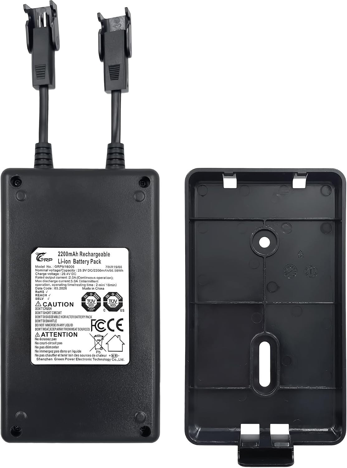 Power Recliner GreenPower 2200mAh Wireless Rechargeable Battery Pack Kits
