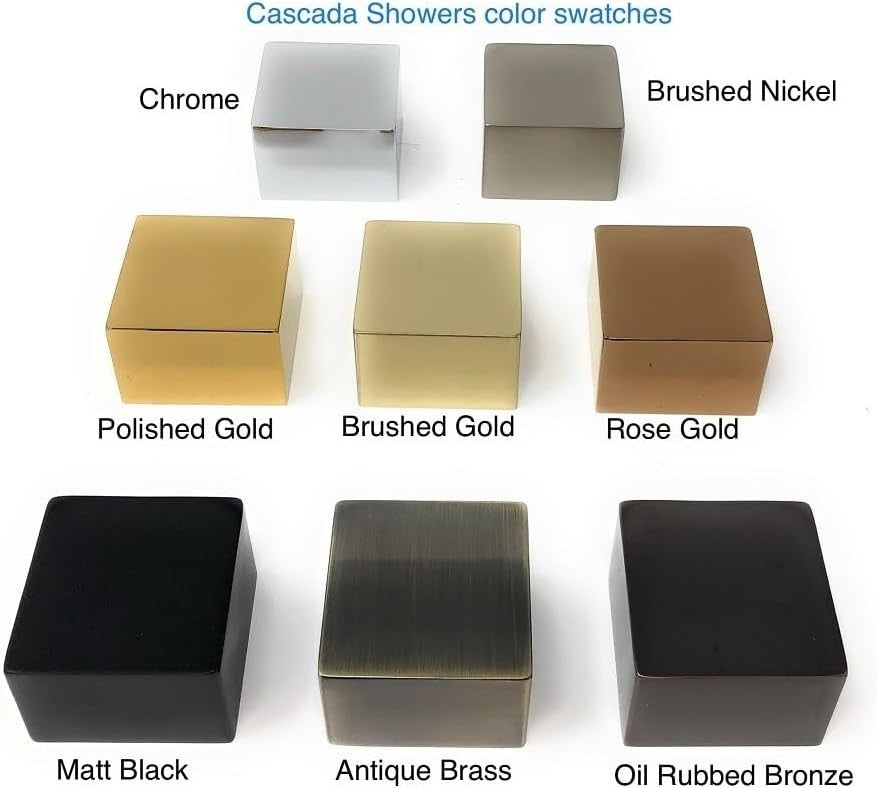 Cascada Modern Design 2” Square Body Spray Shower Jet Antique Brass