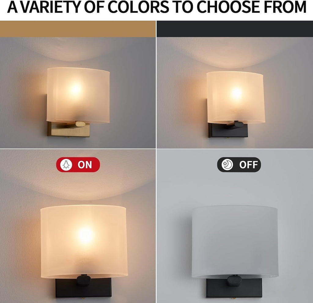 Handcrafted Opal Glass and Champagne Brass LED Dimmable Light with Remote
