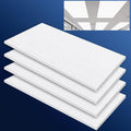 AUKITNNE 4 Pack 23.8''x 47.8''x 0.2'' Polycarbonate Fluorescent Light Covers