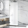 Shower Glass Panel 32" W x 76" H, 10MM Frosted Glass Shower Door