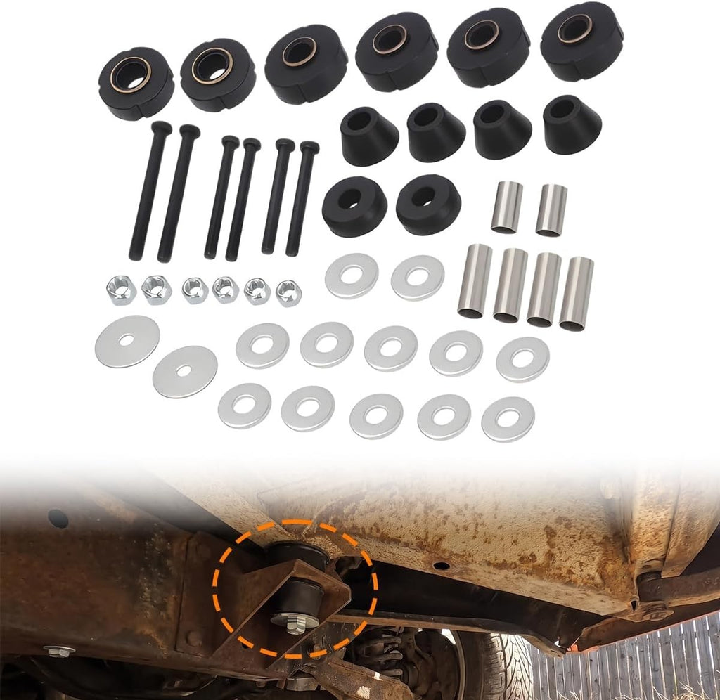MOTOQUEEN Cab Radiator Support Mount Kit Eliminate Rattles Vibrations
