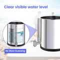 7 Inch Sight Glass Spigot, Clear View Water Level with Red Floating Ball, Durabl