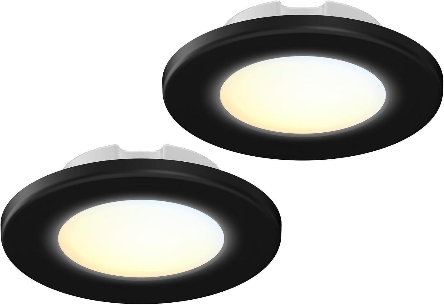 JULLISON 4 Inch LED Mini Surface Mount Light, Recessed Trim, Small Flush Mount