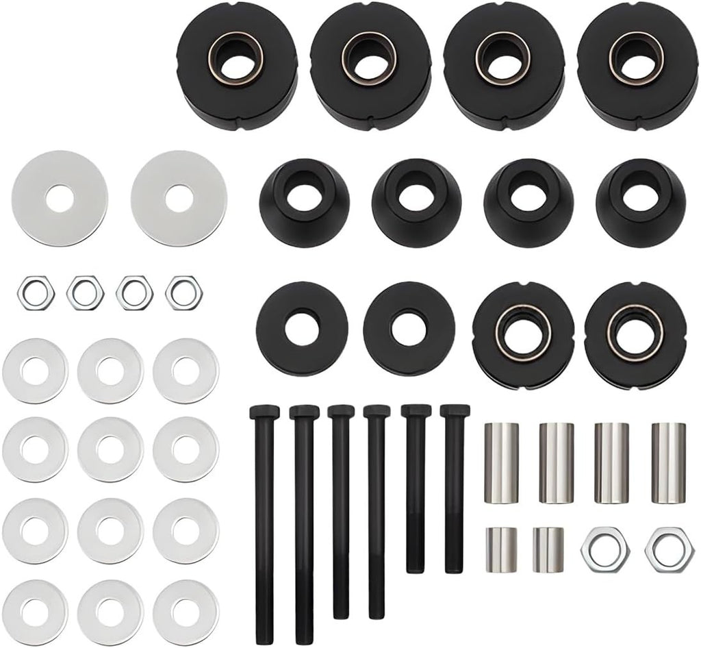 MOTOQUEEN Cab Radiator Support Mount Kit Eliminate Rattles Vibrations