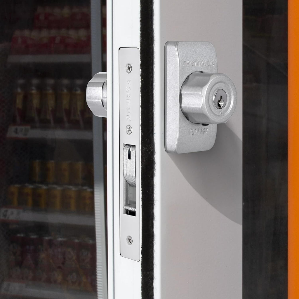 SM1850 Mechanical Storefront Door Lock,Commercial Door Lock with Twist-to-Lock
