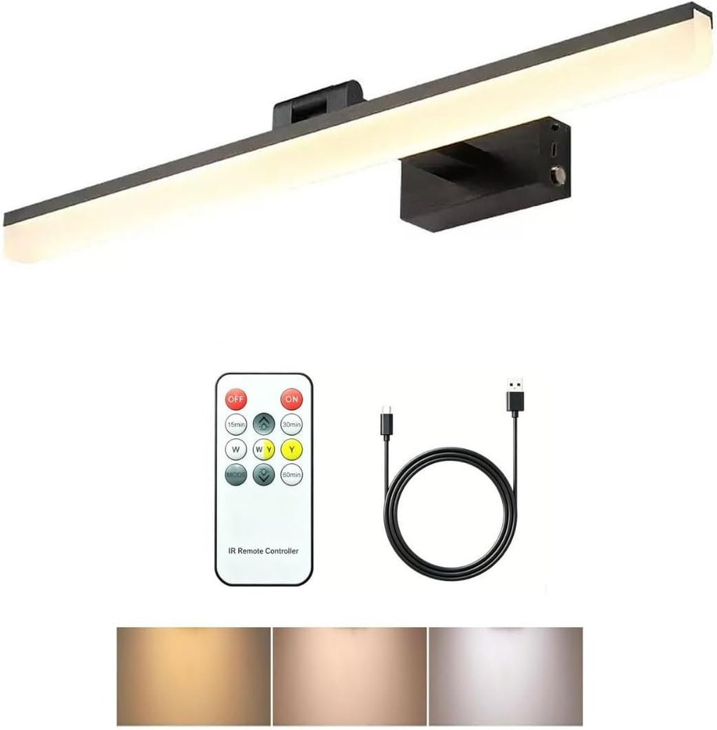 Rechargeable Battery Picture Light for Wall,4000mAh Cordless LED Art Display