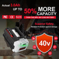 BY8706-00 40V 3.0Ah Lithium Battery, Replacement for SKIL PWRCore 40 Battery