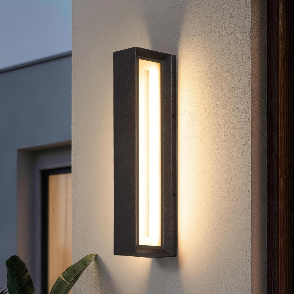 VZVI 20'' Modern Outdoor Wall Sconces, AC100-240V Outdoor Sconce Lights | 1 Pack