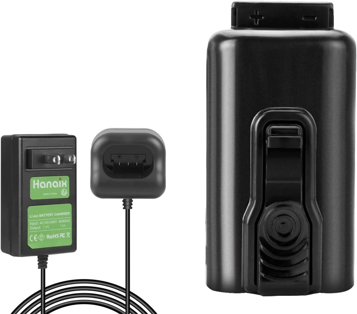 3.5Ah 7.4V Battery and Charger Compatible with Paslode 902600 902654 906800 B205