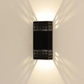 10.2" Black Indoor Outdoor Hardwired Modern LED Wall Sconce | Up Down Lighting