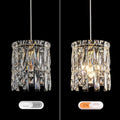 Gold Pendant Lights Kitchen Island 1 Pack Mini Crystal Chandeliers