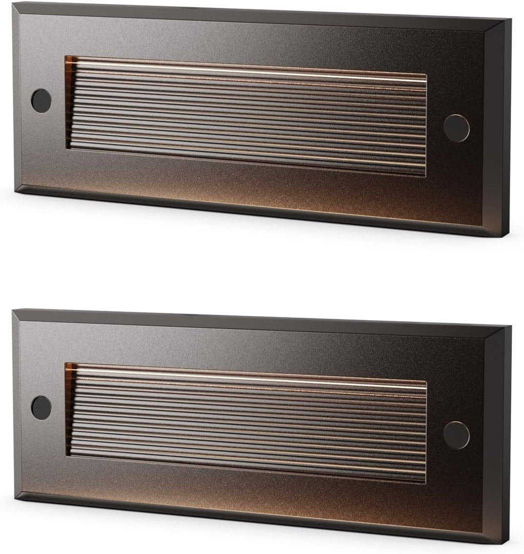LL LIGHTING LIVING 12V-24V 5CCT LED Step Lights, Bronze, 2 Pack |
