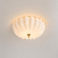 Handcrafted Opal Glass and Champagne Brass LED Dimmable Light with Remote