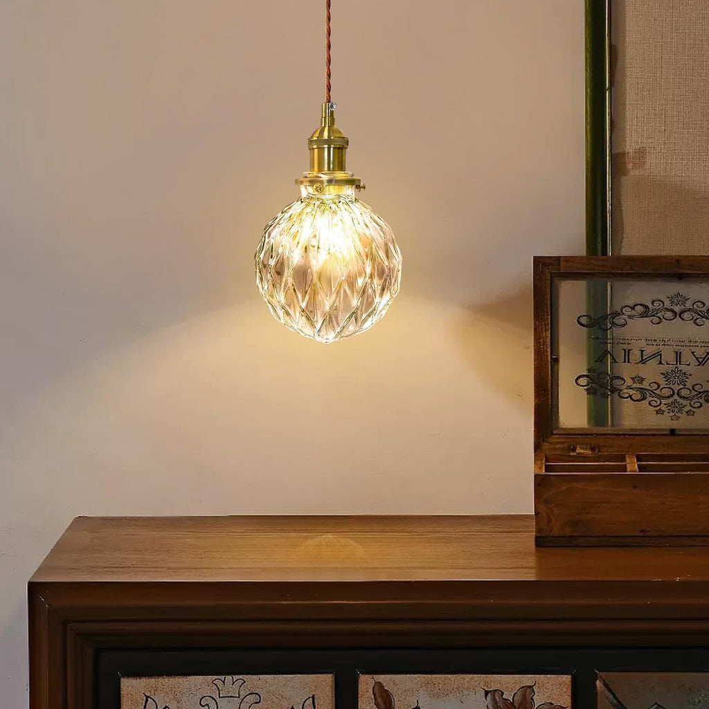 Gold Pendant Light Mini Ceiling Hanging Light Bubble Pendant