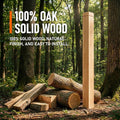PREMIUM SOLID RED OAK NEWEL POST：Unlike soft rubberwood or spliced scraps
