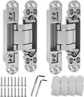 ANMILIY Invisible Door Hinge (7in)-Door Invisible Hinge, Zinc Alloy Concealed Hi