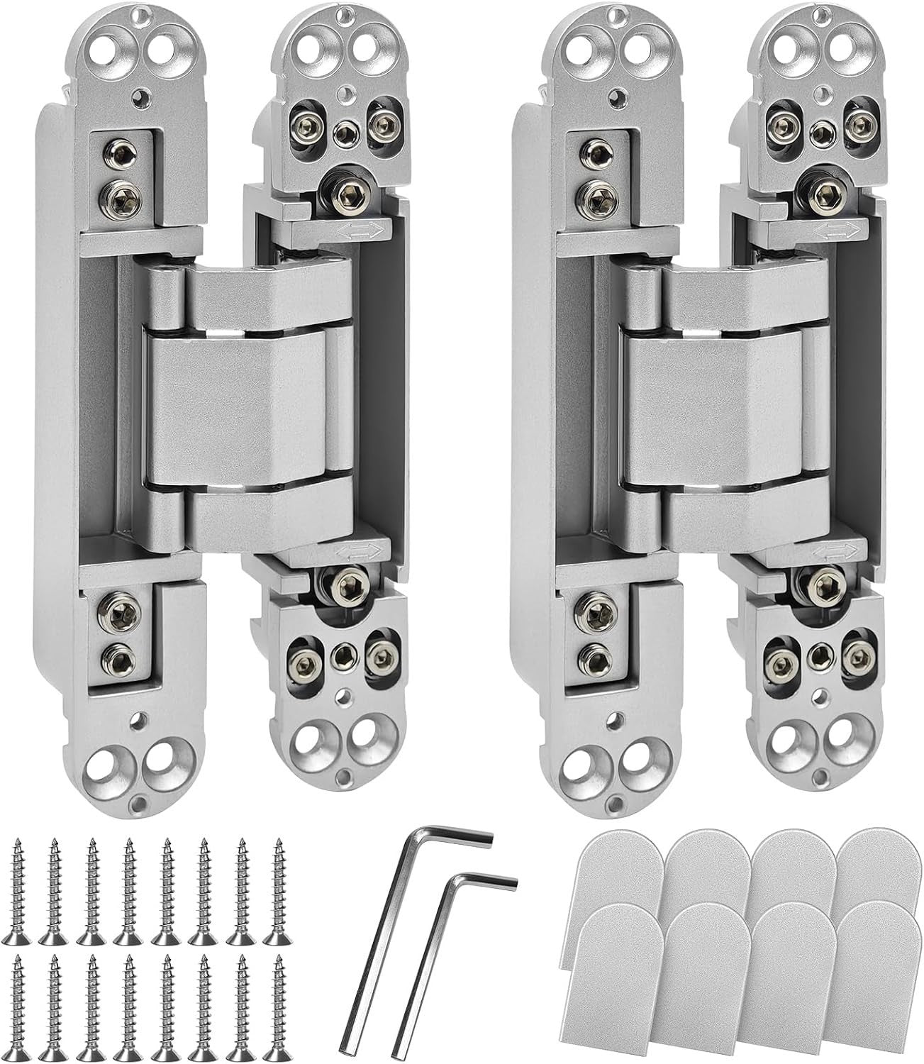 ANMILIY Invisible Door Hinge (7in)-Door Invisible Hinge, Zinc Alloy Concealed Hi