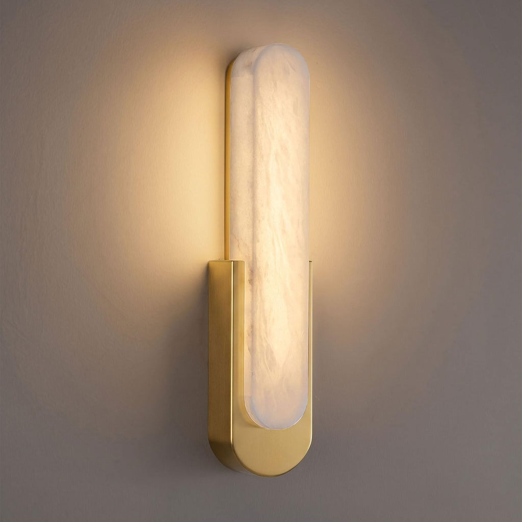 DZQWLL Modern Alabaster Wall Sconce