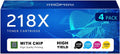 MEGAIN 218X Toner Cartridges with Chip Compatible for HP