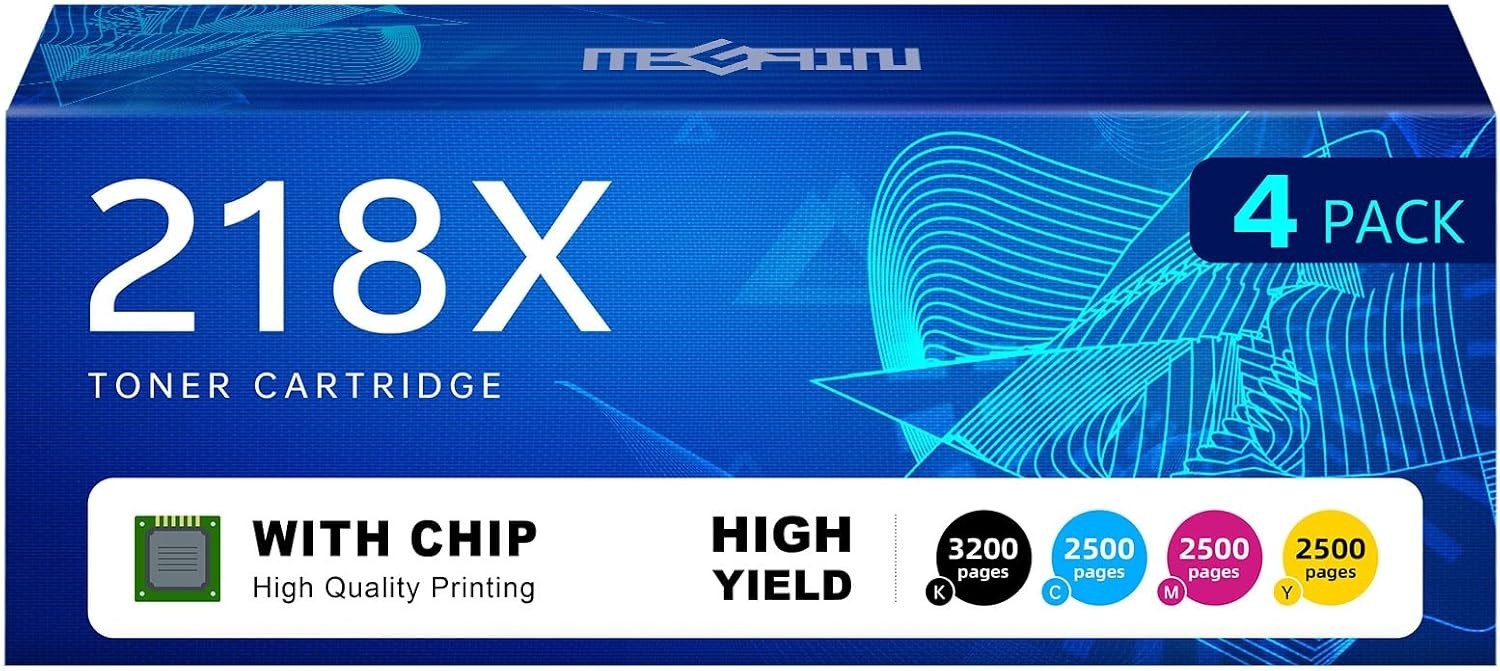 MEGAIN 218X Toner Cartridges with Chip Compatible for HP