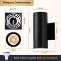 Outdoor Wall Lights, Up and Down Waterproof Exterior Wall Sconces