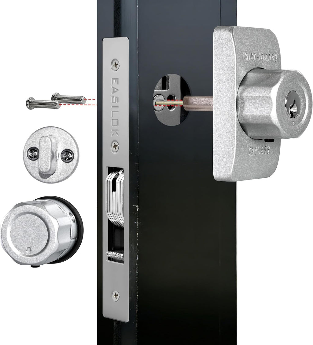 SM1850 Mechanical Storefront Door Lock,Commercial Door Lock with Twist-to-Lock