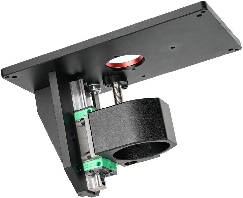 Precision Router Table Lift with Micro-Adjust Knob, Top-Side Bit Changes
