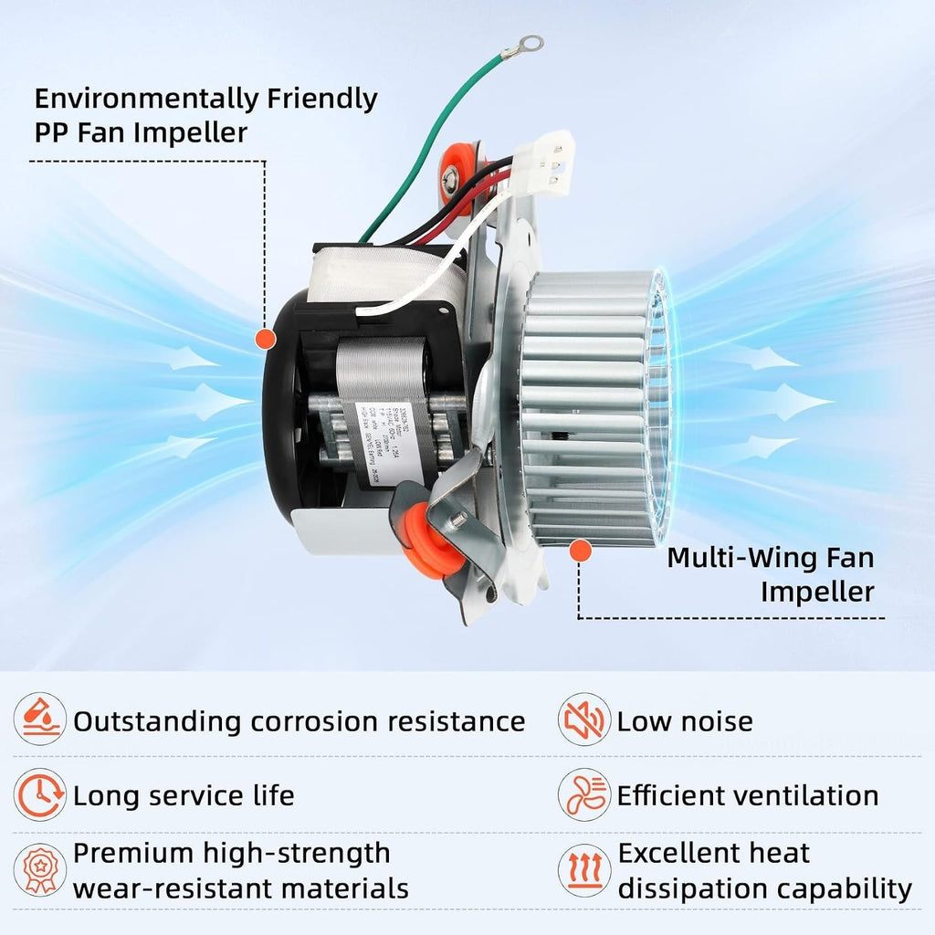 Furnace Draft Inducer Motor Kit, Exhaust Motor Assembly for Carrier Bryant Payne