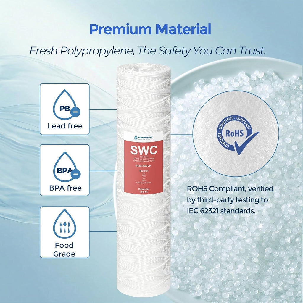 AquaWeaver Whole House Sediment Well Water Filter