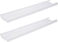 Nkiy Quen 2 Pcs 48x8x2 Inch Wrap Around Fluorescent Light Covers, 4Ft Acrylic Fl