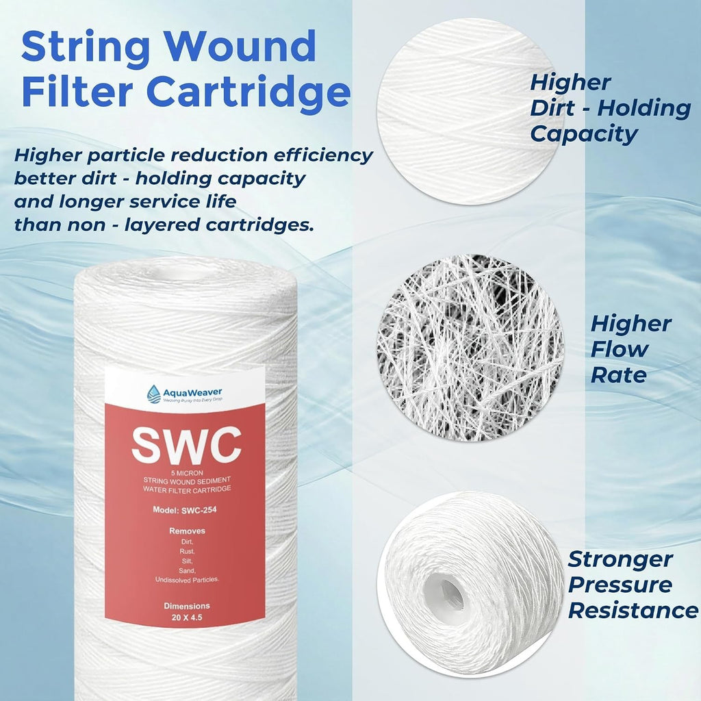 AquaWeaver Whole House Sediment Well Water Filter