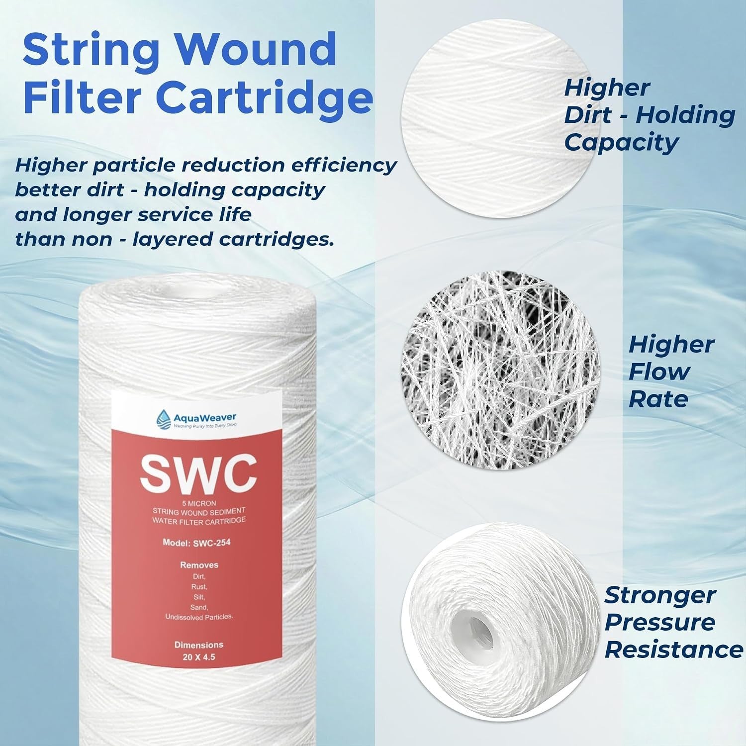 AquaWeaver Whole House Sediment Well Water Filter
