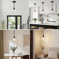 ElilyGiA Mini Water Ripple Glass Pendant Lights