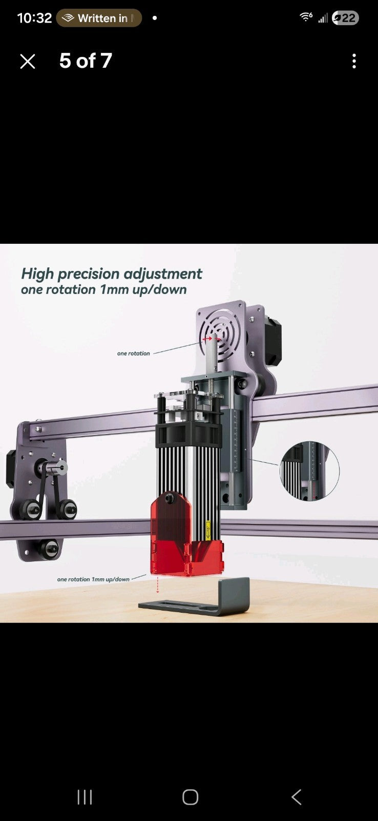 used Atomstack Z-Axis Lifting Device Precise Focus 1mm Adjustment Laser Engraver