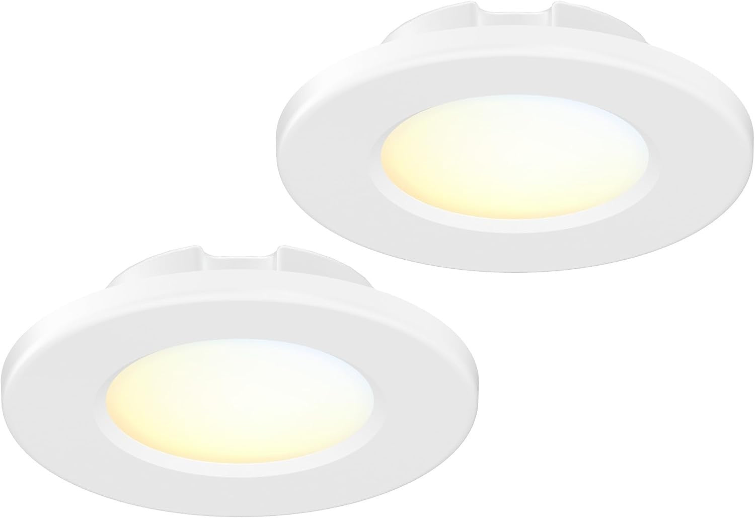 JULLISON 4 Inch LED Mini Surface Mount Light, Recessed Trim, Small Flush Mount